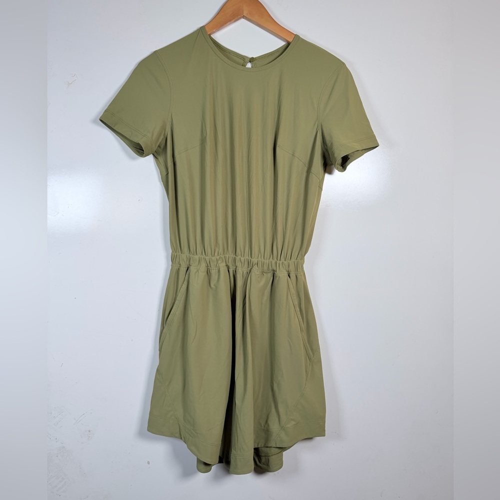 Lululemon Lightweight High-Neck Romper Bronze Green Size 4